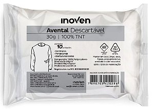 Avental Descartável Manga Longa C/10 Und 30g - Inoven