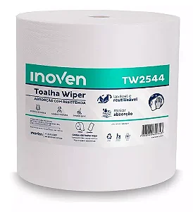 Pano Multiuso Wiper Branco 25x198Mts TW2544 - Inoven 450 panos