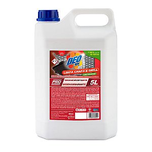 Limpa Chapa e Grill 5L C/Enxague Diluição 1:10 - Deoline