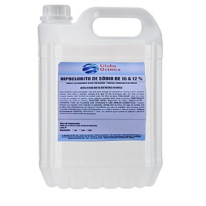 Hipoclorito De Sodio 5L 10 A 12% - Globo Química