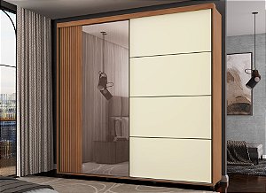 Roupeiro Tesla Nature/Champagne 100% MDF
