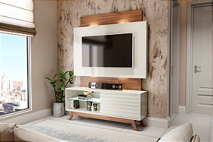 Rack e Painel com 1 Porta de Correr TB151L WN Dalla Costa