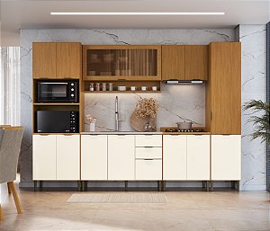 Cozinha Ibiza Nature/Champagne 100% MDF