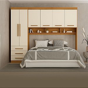 Quarto Modulado América  Freijó/Off White