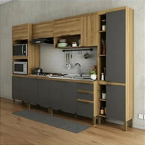 Cozinha Magnolia Mel/Grafite