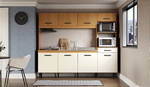 Cozinha Compacta Hortensia Nature/Champagne