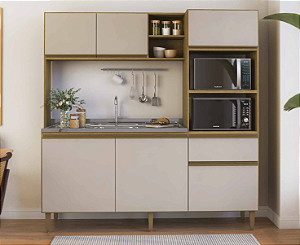 Cozinha Compacta Bromelia Mel/Arenas