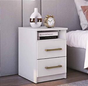 Mesa de Cabeceira Veneza Branca