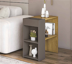 Mesa Lateral Arenas Mel/Grafite