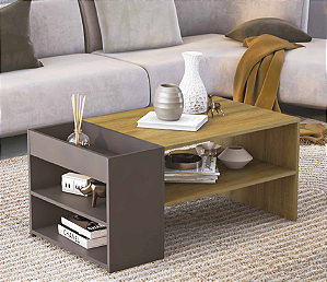 Mesa de Centro Arenas Mel/Grafite