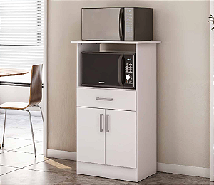 Armario Multiuso para Forno e Micro Branco