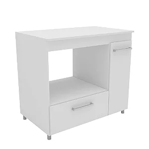 Balcao Multiuso para Forno e Cooktop Branco