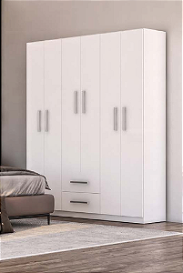 Roupeiro 6 Portas Branco