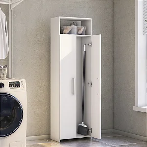 Armario Multiuso de Lavanderia Branco