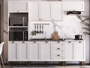 Cozinha Modulada Lavanda Provençal Branco