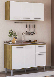 Cozinha Amor Perfeito Mel/Branco