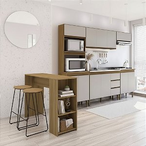 Cozinha Margarida com Bancada Colazione Mel/Arenas