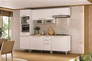 Cozinha Modulada Bari Branco 100%MDF