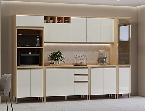 Cozinha Modulada Brise Off White Pérola