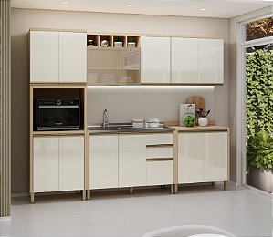 Cozinha Modulada Brise Off White Pérola