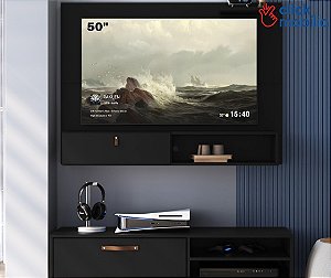 Rack e Painel Preto