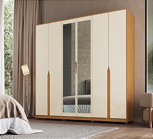 Roupeiro Voltaire Nature/Champagne 100% MDF