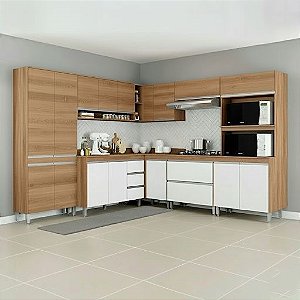 Cozinha Sabrina 0005 Freijo/Branco