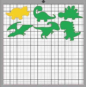 Painel Filme de Recorte Termocolante- Dinossauros Baby