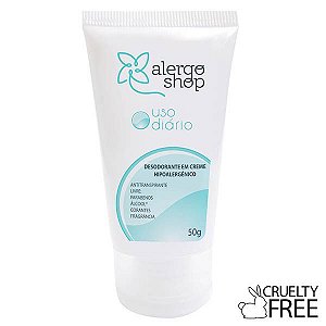 Desodorante Antitranspirante em Creme Hipoalergênico Uso Diário - Alergoshop