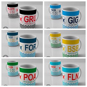 Caneca Aeroportos - Coleção Brasil