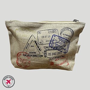 Bolsa Necessaire CARIMBO DE PASSAPORTE