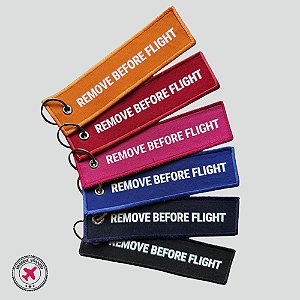 Chaveiro REMOVE BEFORE FLIGHT Personaliizado