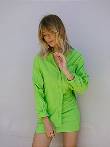 Maxi Camisa Suellen Maçã Verde