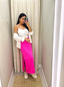 Saia Midi Rosa Gigi - Mini Moni