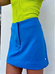 Shorts Saia Penélope Azul - Mini Moni