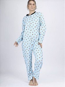 PIJAMA MONAKIDS MACACÃO FEMININO - MALHA PETTENATI - CACHORRINHO