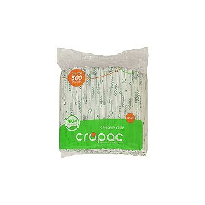 Cropac Canudo Biodegradável 6MM C/ 500 UN