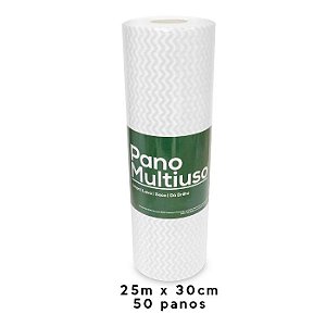 Nobre Rolo Pano Multiuso Branco 25m x 30 cm