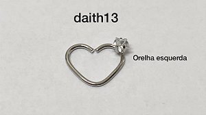 Daith folheado lado esquerdo