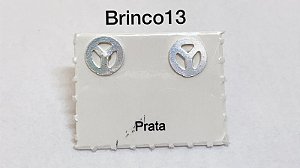 Brinco em prata 925 tarracha banhada a prata