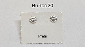 Brinco em prata 925 tarracha banhada a prata