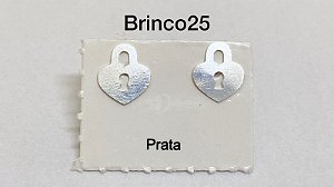 Brinco em prata 925 tarracha banhada a prata