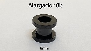 Alargador aço black 8mm