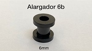 Alargador aço black 6mm