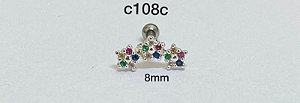tragus cluster colore 8mm