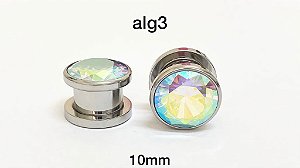Alargador aço cirurgico 10mm