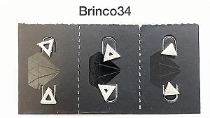 brinco prata (trio)