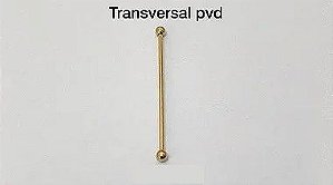 Transversal pvd gold 32mm