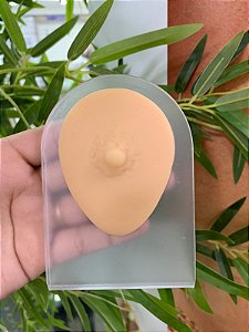 expositor de silicone mamilo
