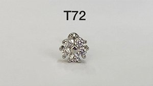 tragus folheado 8mm